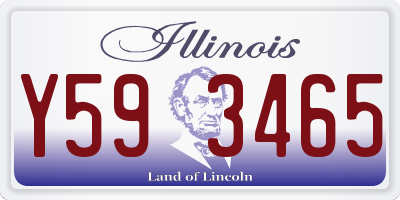 IL license plate Y593465