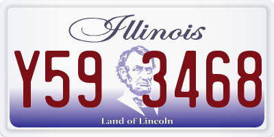 IL license plate Y593468