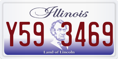 IL license plate Y593469