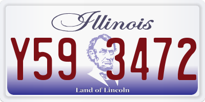 IL license plate Y593472