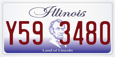 IL license plate Y593480
