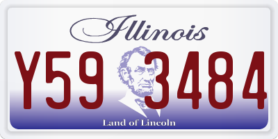 IL license plate Y593484