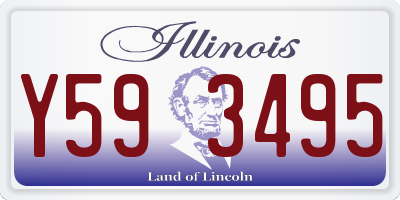 IL license plate Y593495