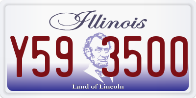 IL license plate Y593500