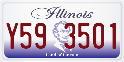 IL license plate Y593501