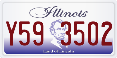 IL license plate Y593502