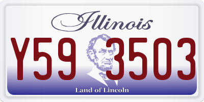 IL license plate Y593503