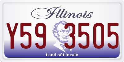 IL license plate Y593505