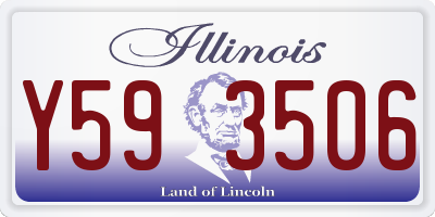 IL license plate Y593506