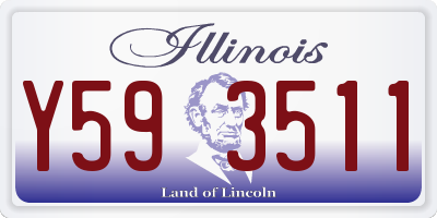 IL license plate Y593511