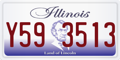 IL license plate Y593513