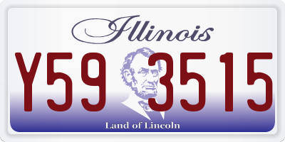 IL license plate Y593515