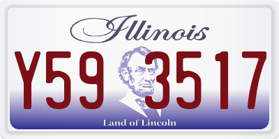 IL license plate Y593517