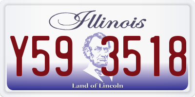 IL license plate Y593518