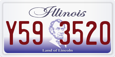 IL license plate Y593520