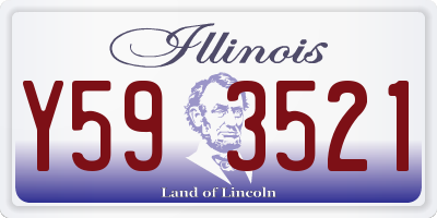 IL license plate Y593521
