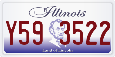 IL license plate Y593522