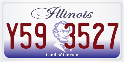 IL license plate Y593527