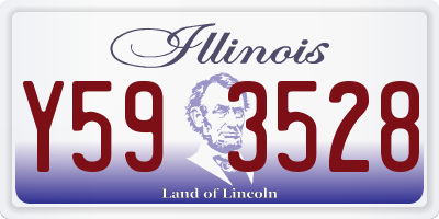 IL license plate Y593528