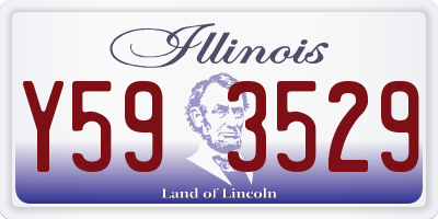 IL license plate Y593529