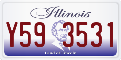 IL license plate Y593531