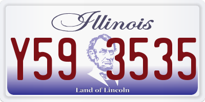 IL license plate Y593535