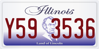 IL license plate Y593536