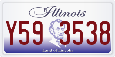 IL license plate Y593538