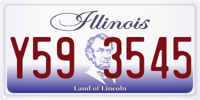 IL license plate Y593545
