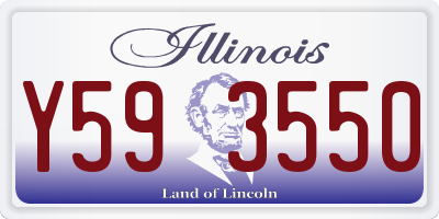 IL license plate Y593550