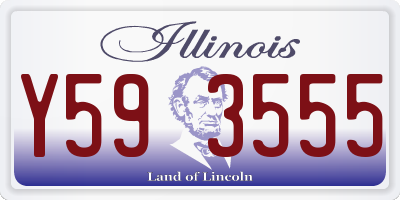 IL license plate Y593555