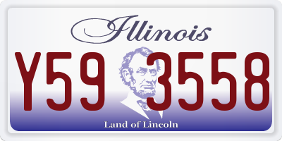 IL license plate Y593558