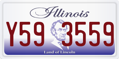 IL license plate Y593559