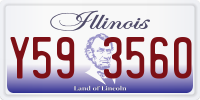IL license plate Y593560