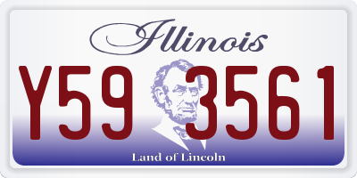 IL license plate Y593561