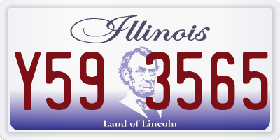 IL license plate Y593565