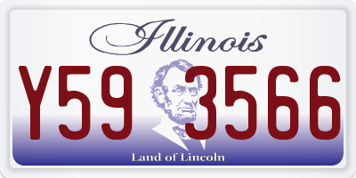 IL license plate Y593566