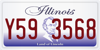 IL license plate Y593568