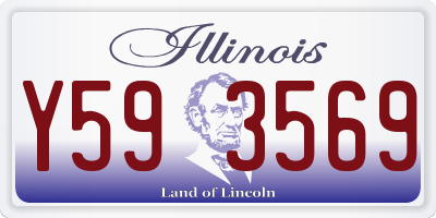 IL license plate Y593569