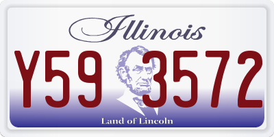IL license plate Y593572