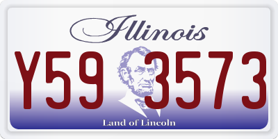 IL license plate Y593573