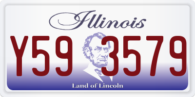 IL license plate Y593579