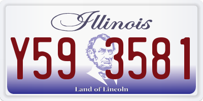 IL license plate Y593581