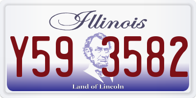 IL license plate Y593582