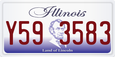 IL license plate Y593583