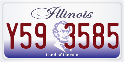 IL license plate Y593585