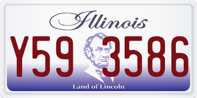 IL license plate Y593586