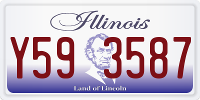 IL license plate Y593587