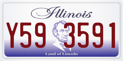 IL license plate Y593591