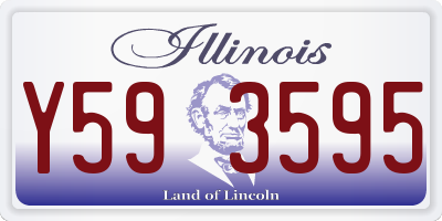 IL license plate Y593595